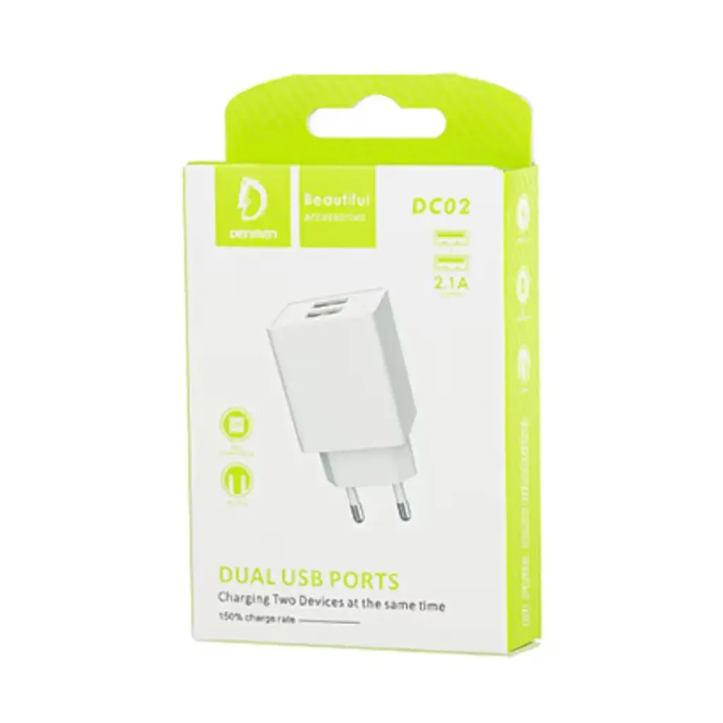 Dual USB Ports Plug-DC02