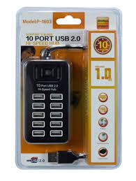 10 Ports USB 2.0 Gaming 7 Color LED